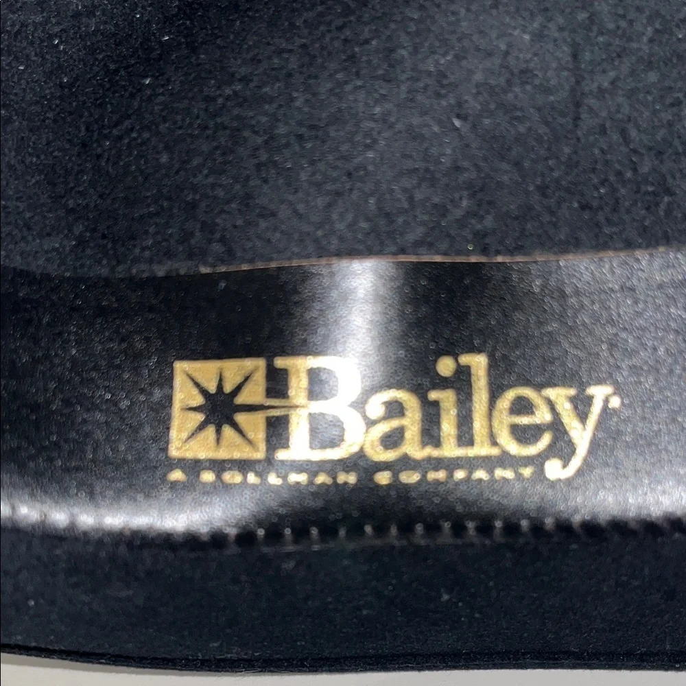 Bailey Co Black Wool Fedora Hat size XL